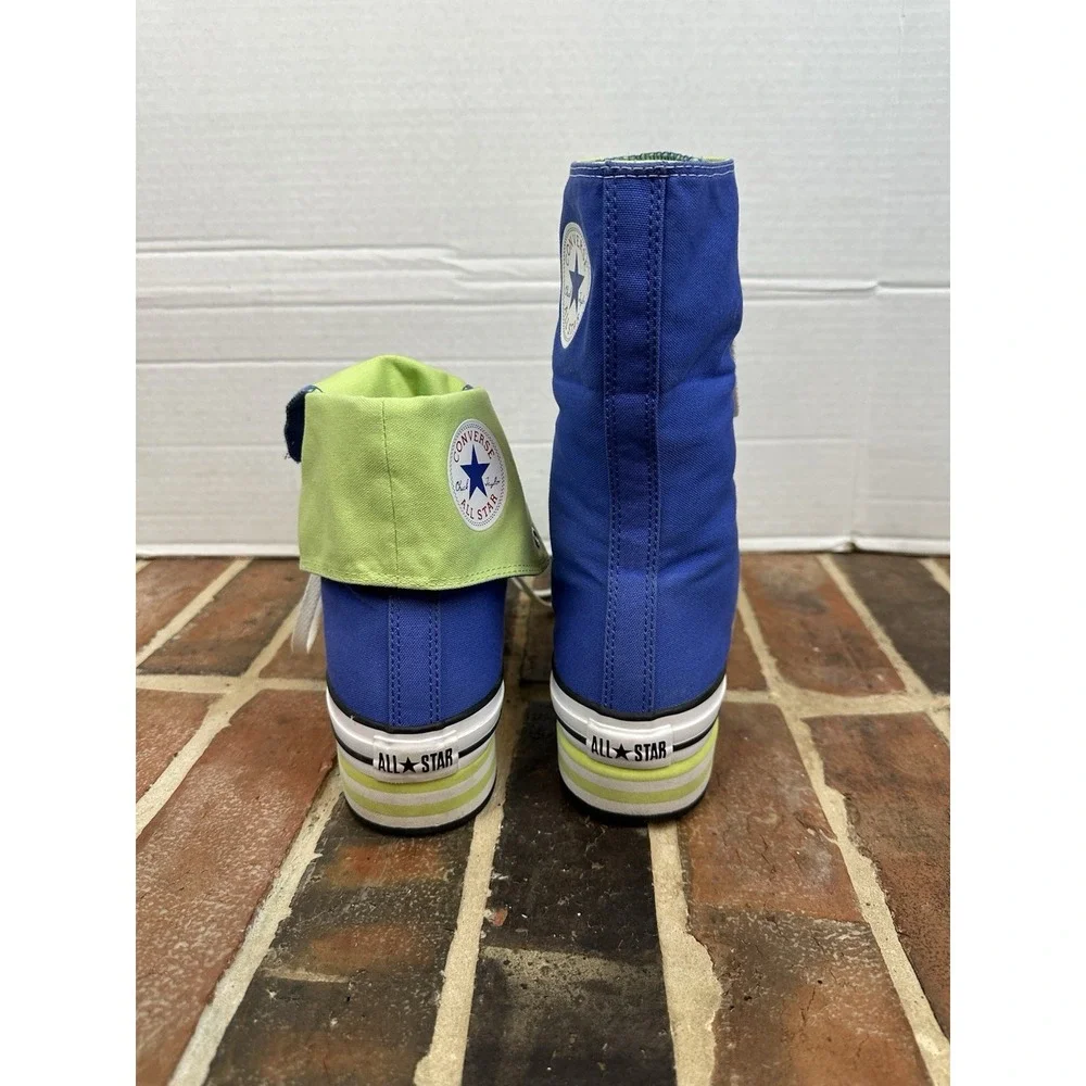 Converse All Star Blue Green High Top Sneakers 10